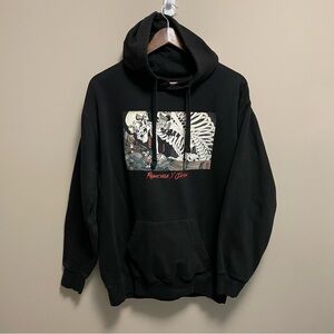 Franchise x Japan Skeleton Black Graphic Hoodie Men’s Large